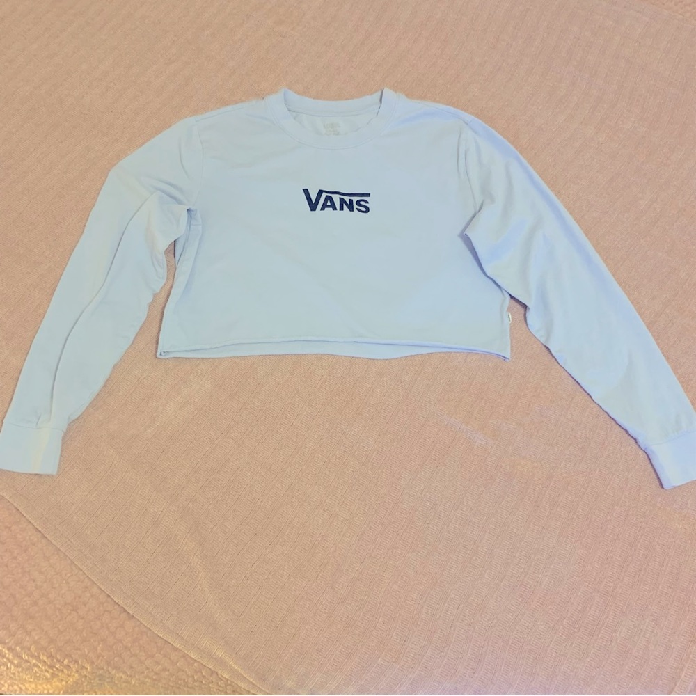 VANS women’s long sleeve crop top. Size S